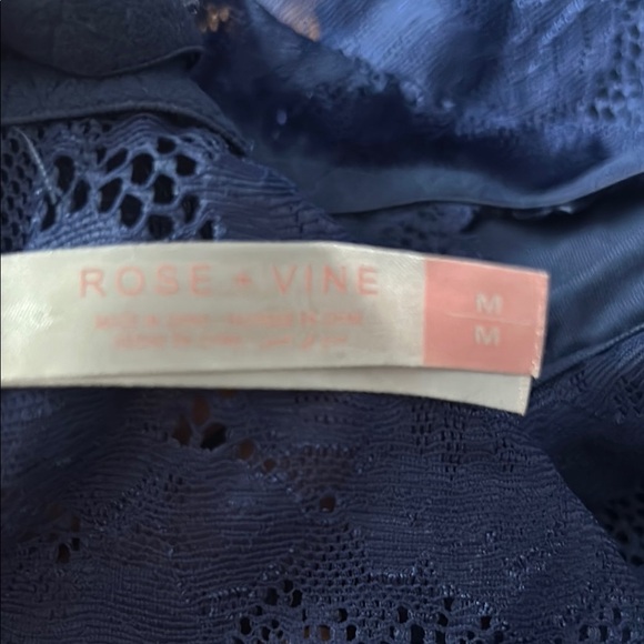 Royal Blue Lace Longline Bra with Scalloped Edges - Picture 5 of 6